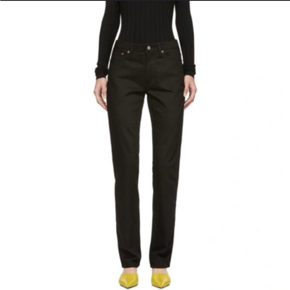 Acne Dark Straight Leg Jeans